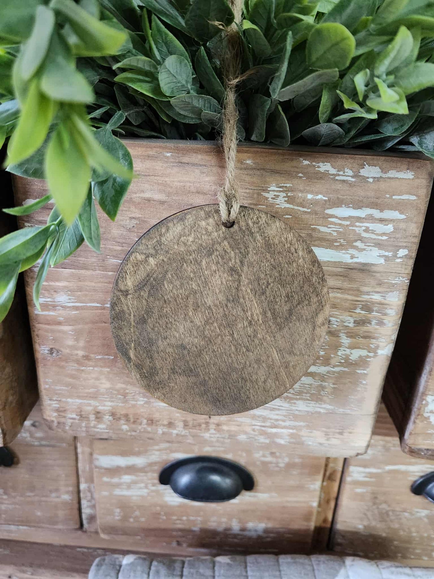 Wood Ornament Highland Snowman