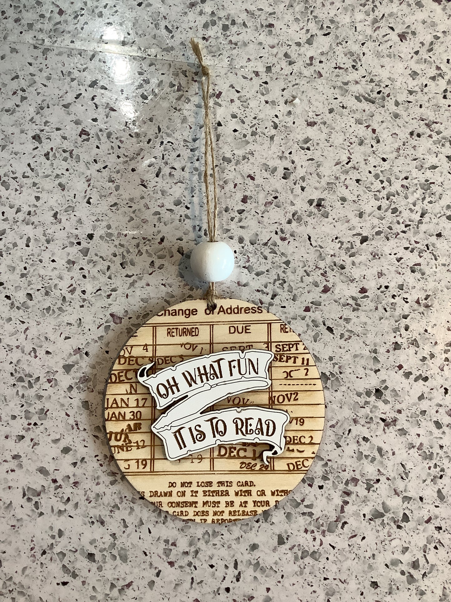 Oh What Fun It Is To Read- Ornament