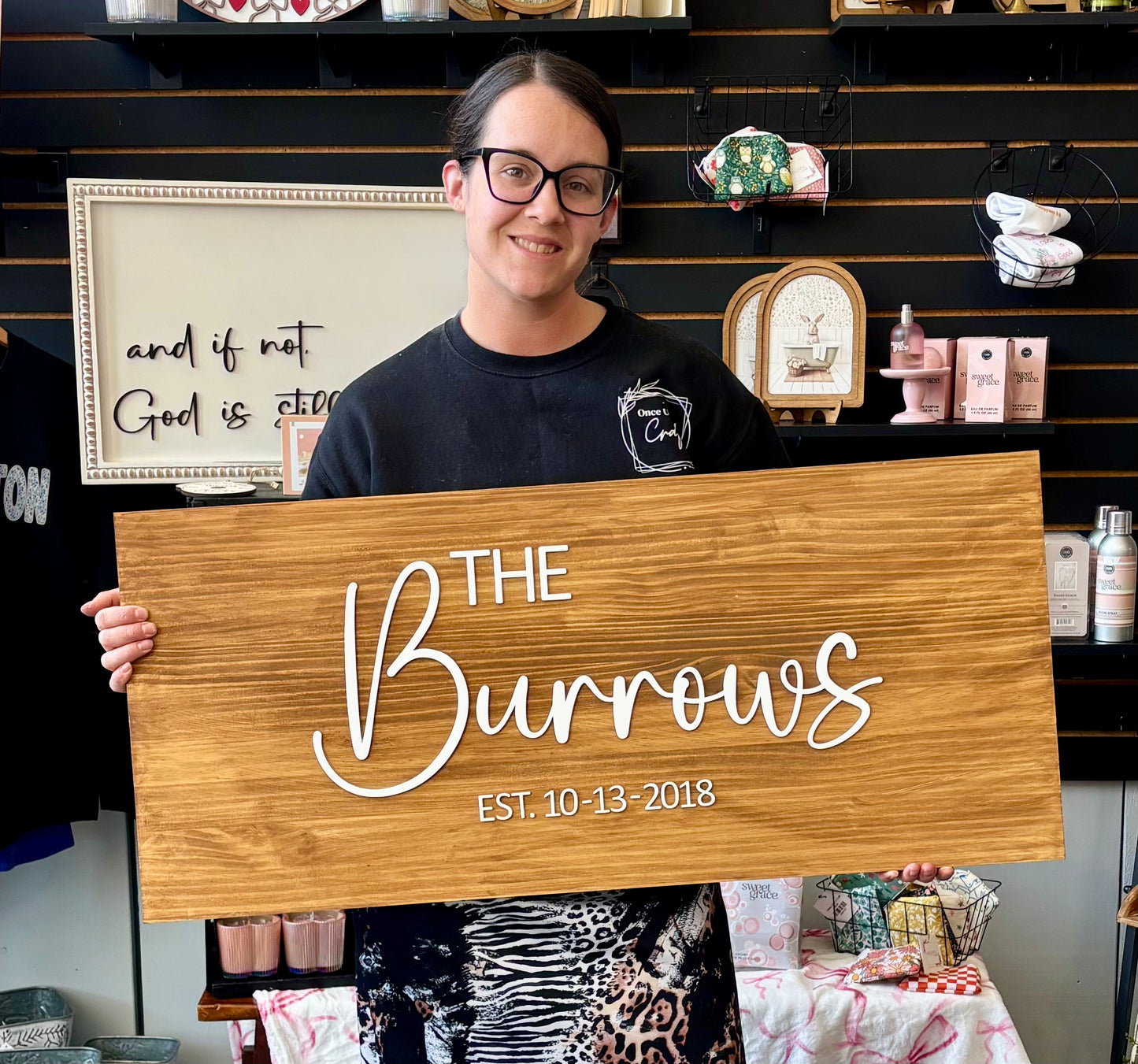 Custom Family Sign 16x36”