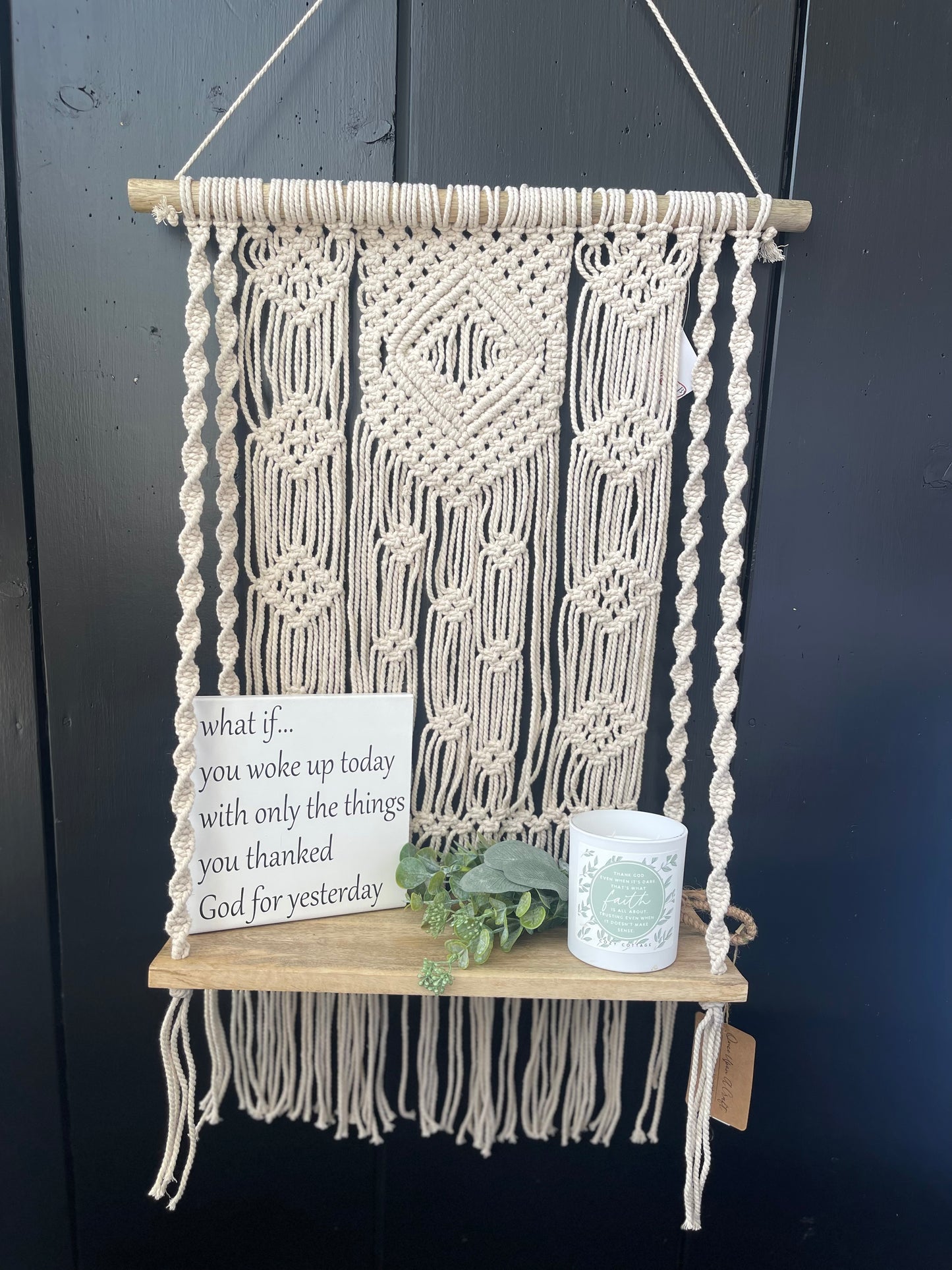 Macrame Shelf
