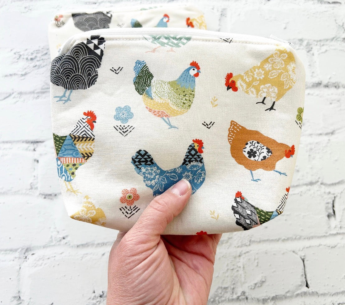 Small Cosmetics Bag, Make up bag, Toiletry Pouch