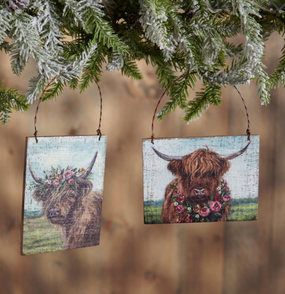 Highland print ornament
