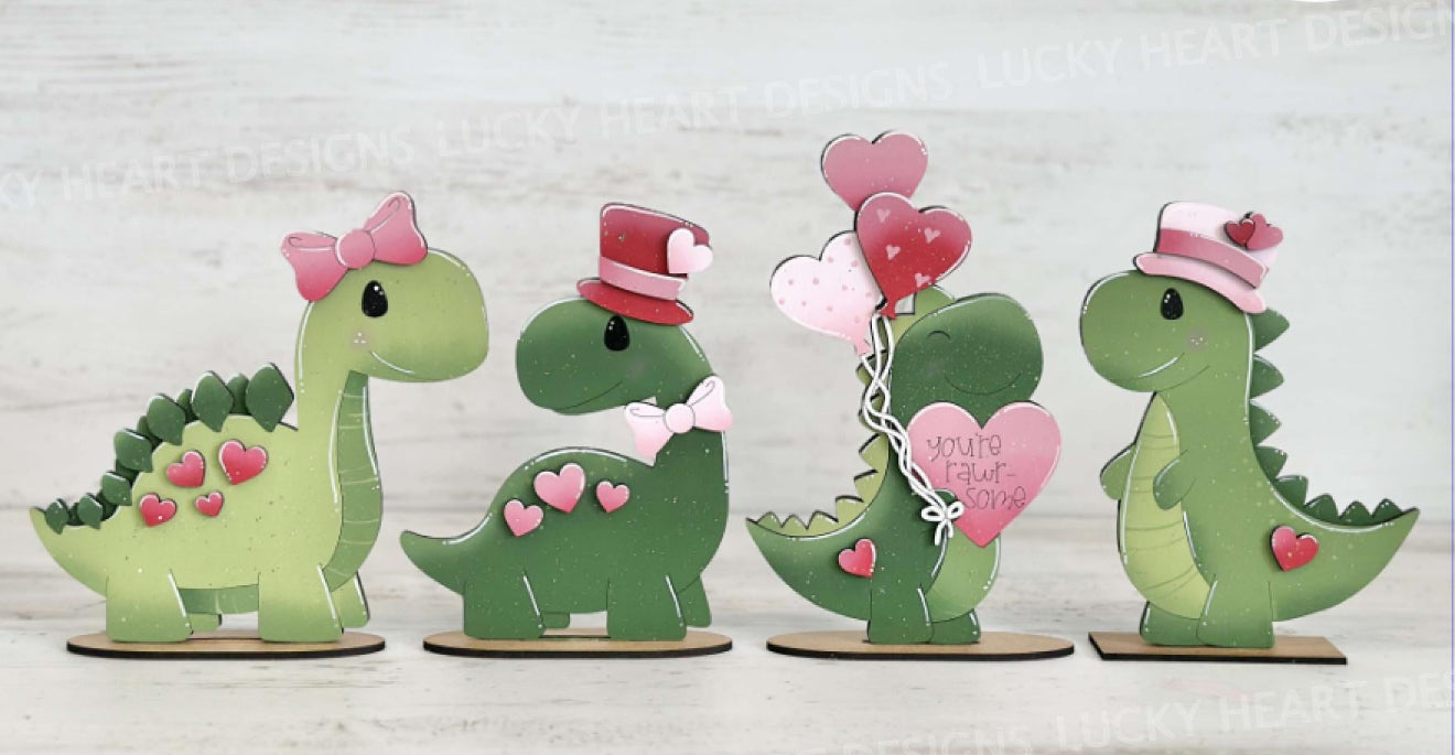 Dino Valentine Paint & Story