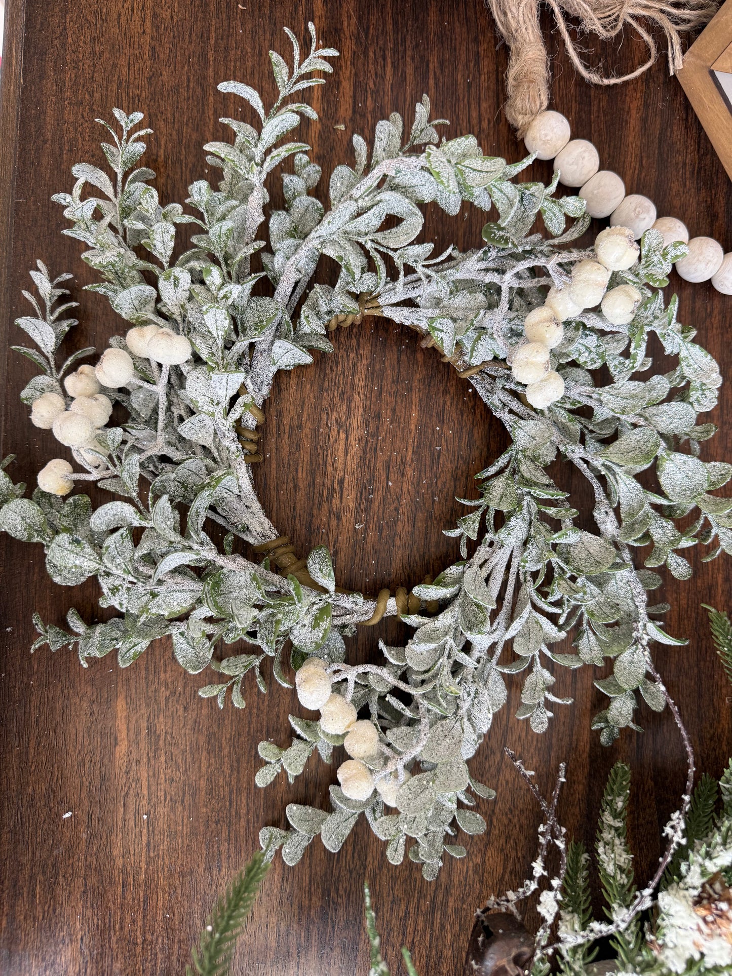 Snow Berries Candle Ring