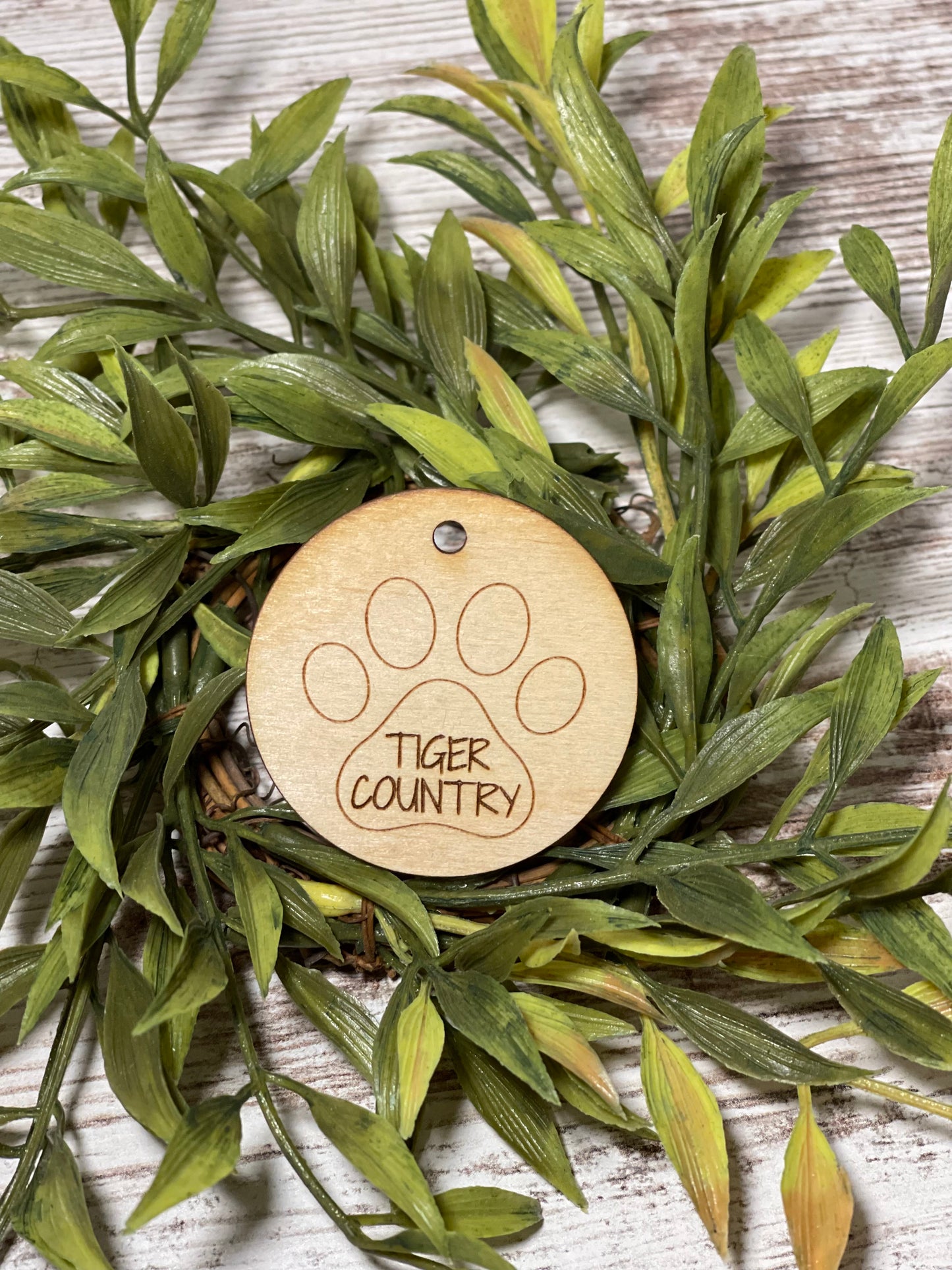Wristlet Wooden Disc/Pendant