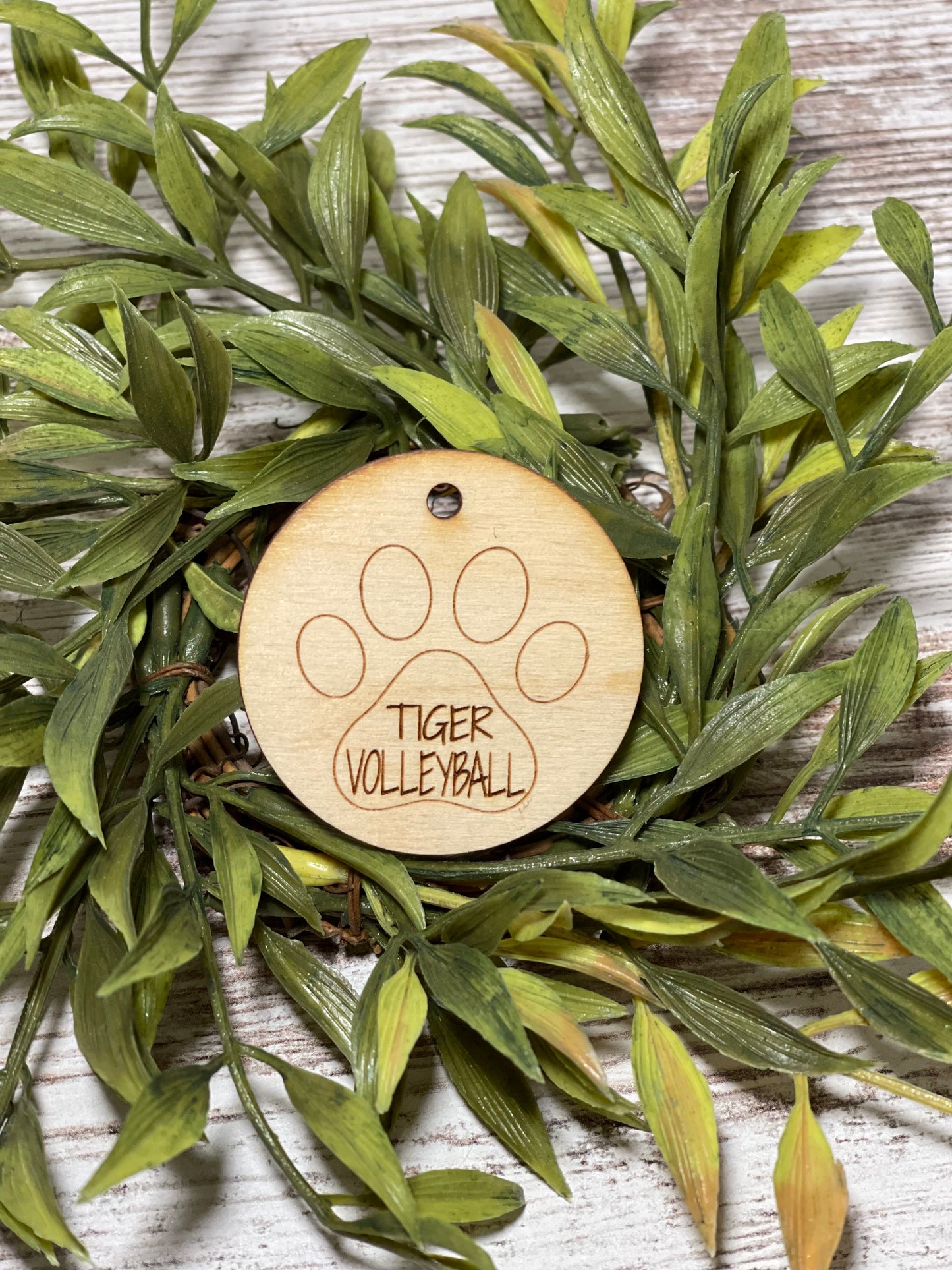 Wristlet Wooden Disc/Pendant