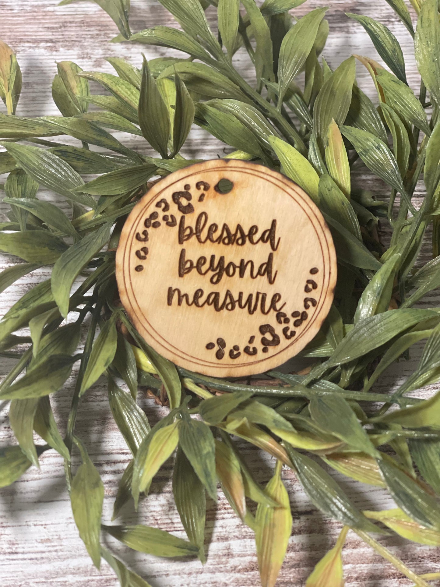 Wristlet Wooden Disc/Pendant