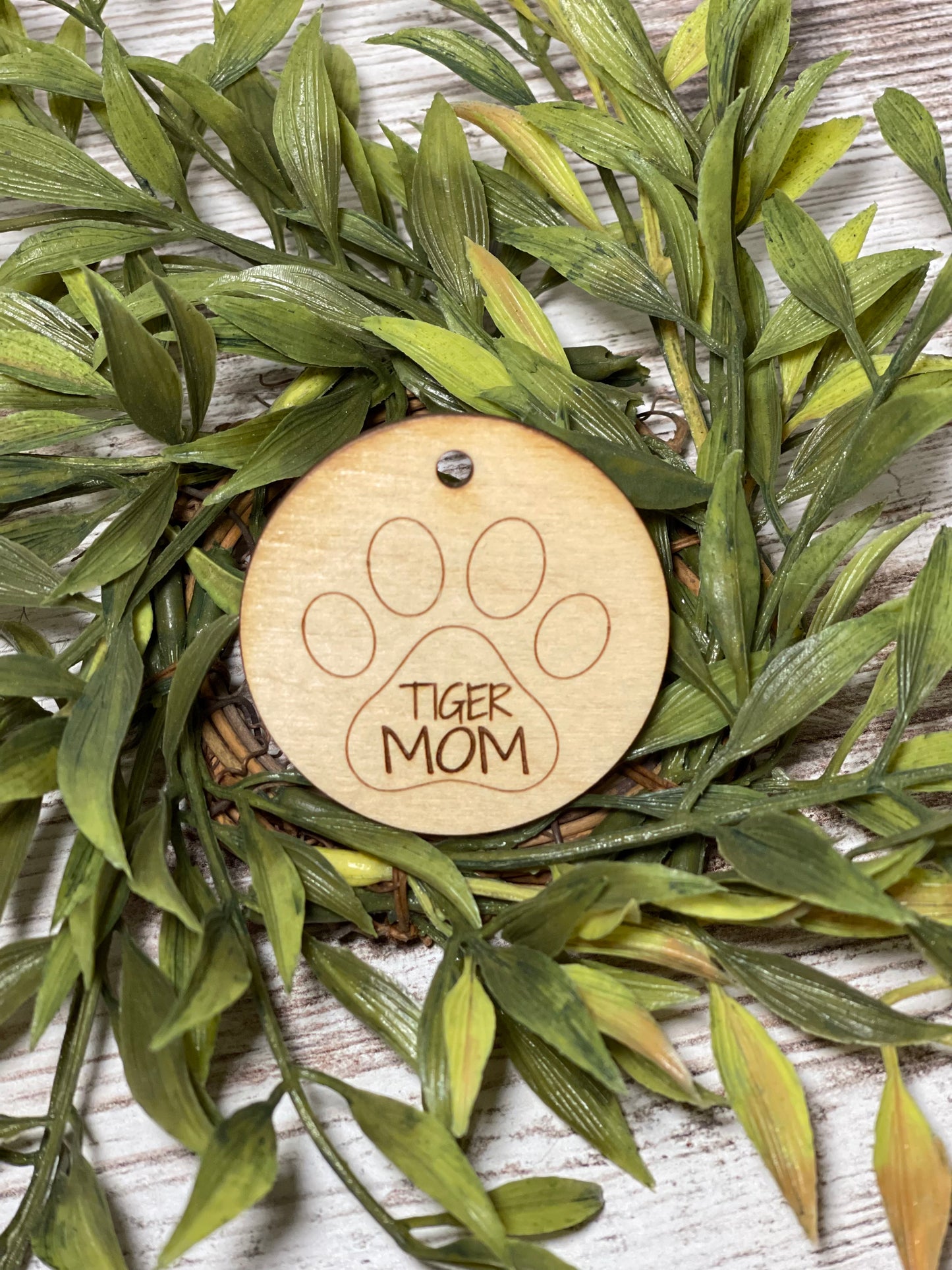 Wristlet Wooden Disc/Pendant