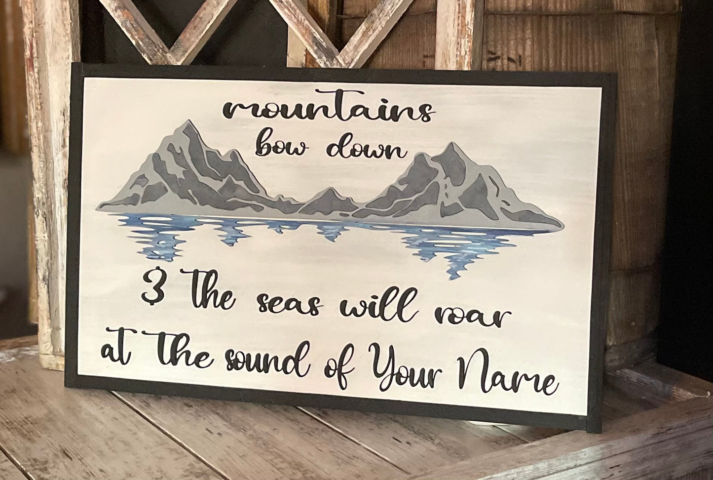 Mountains bow down 11x20