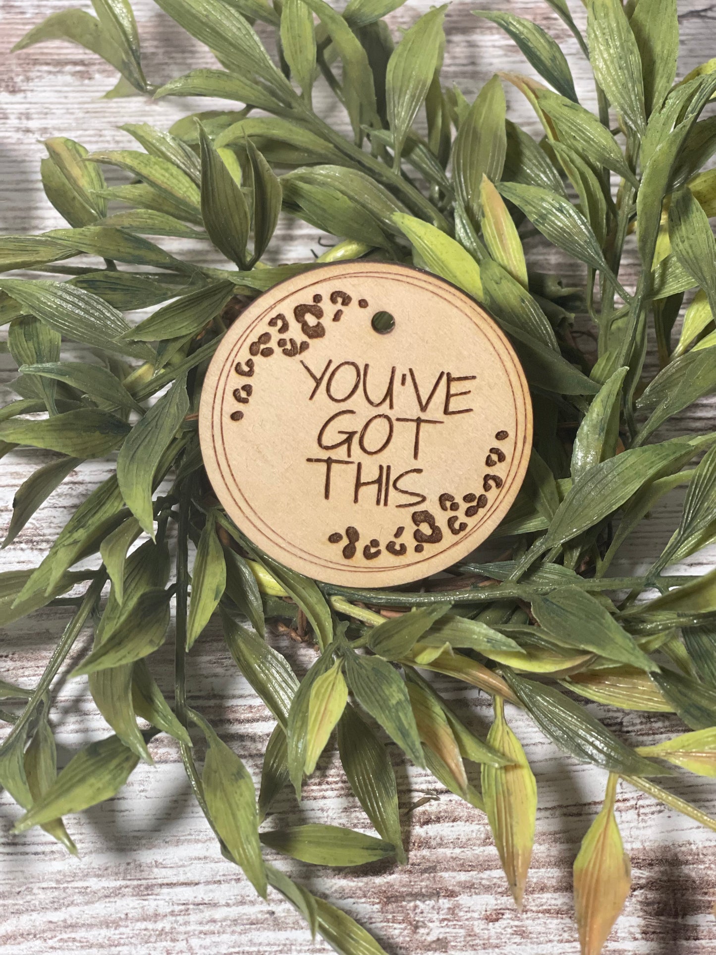 Wristlet Wooden Disc/Pendant