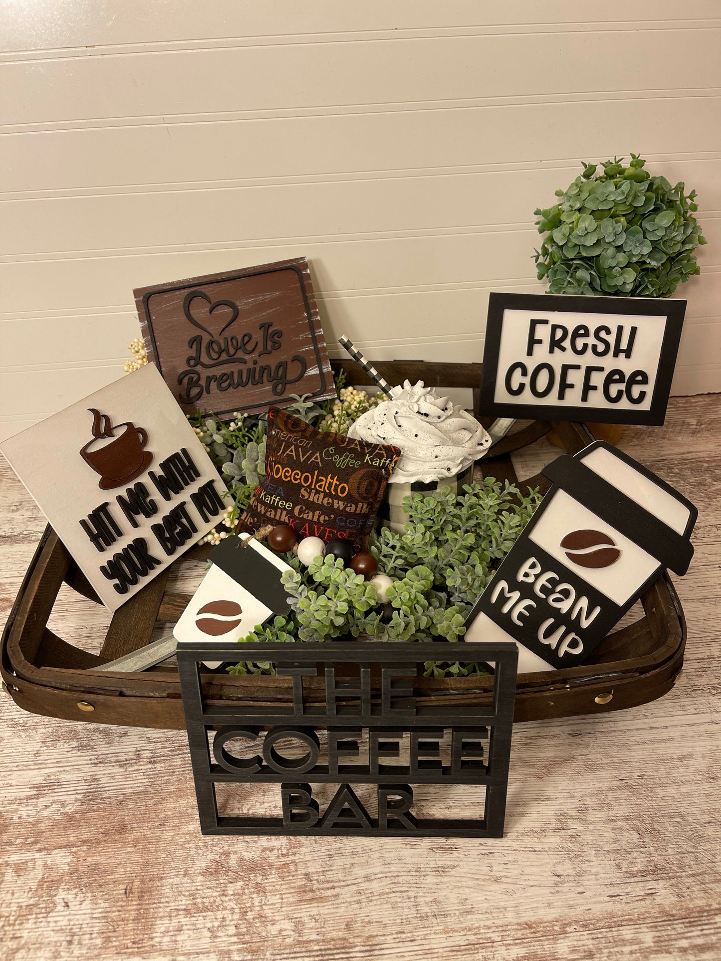 Coffee Tier Tray Set- DIY