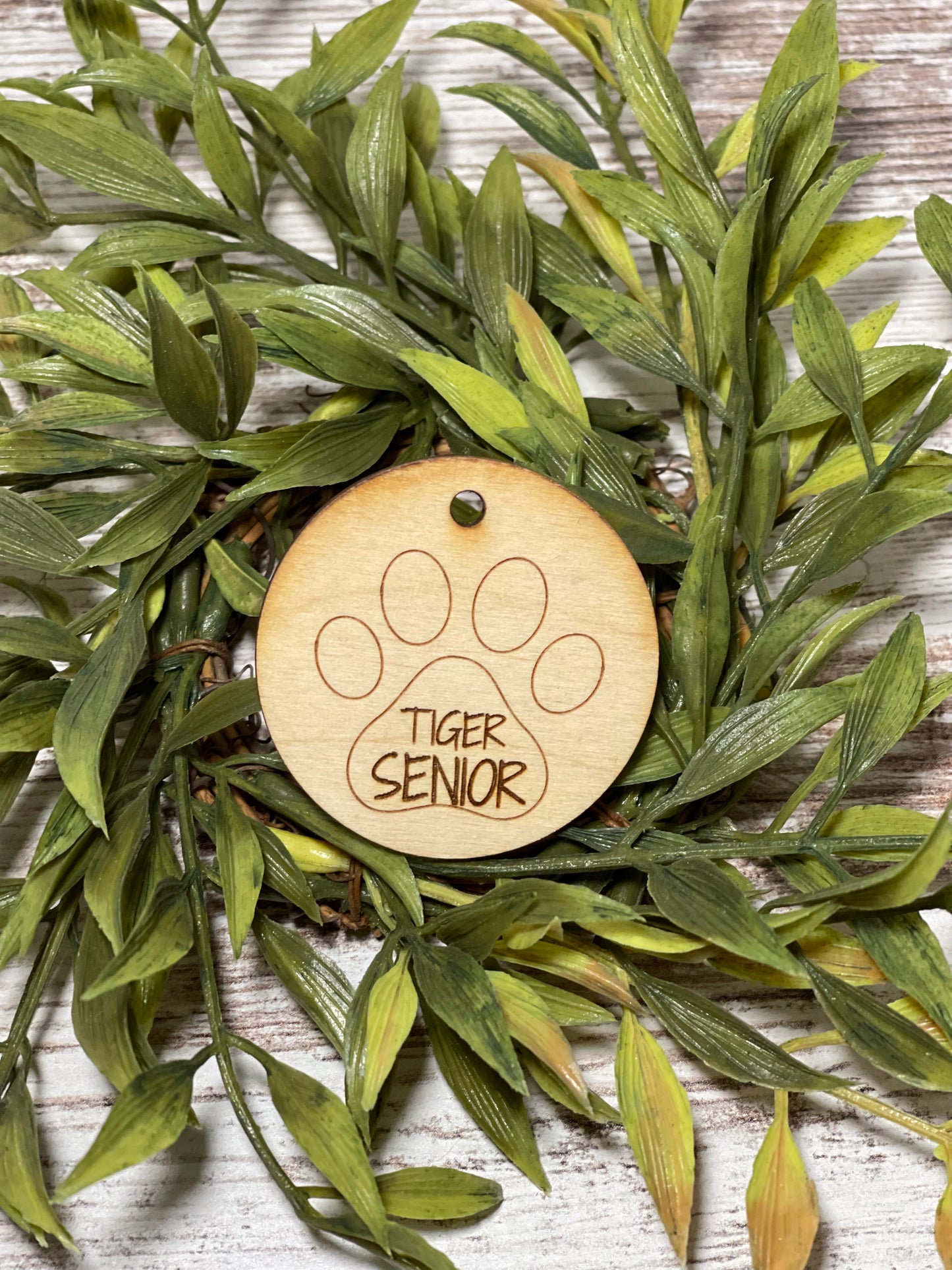 Wristlet Wooden Disc/Pendant