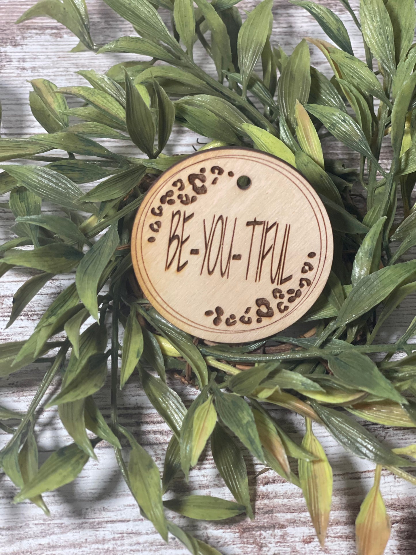 Wristlet Wooden Disc/Pendant