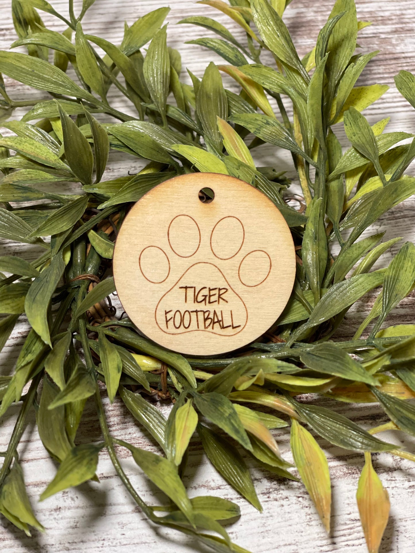 Wristlet Wooden Disc/Pendant