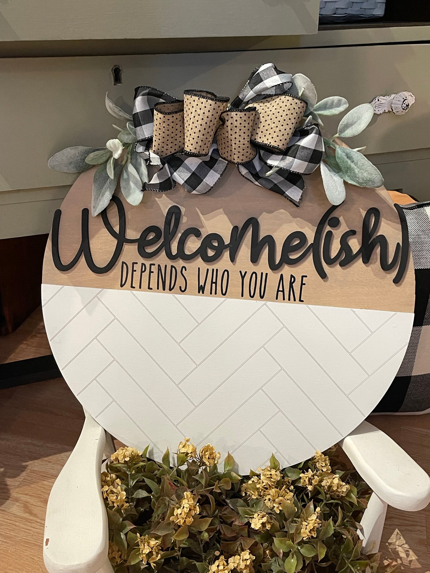 Welcome(ish) 18” Round