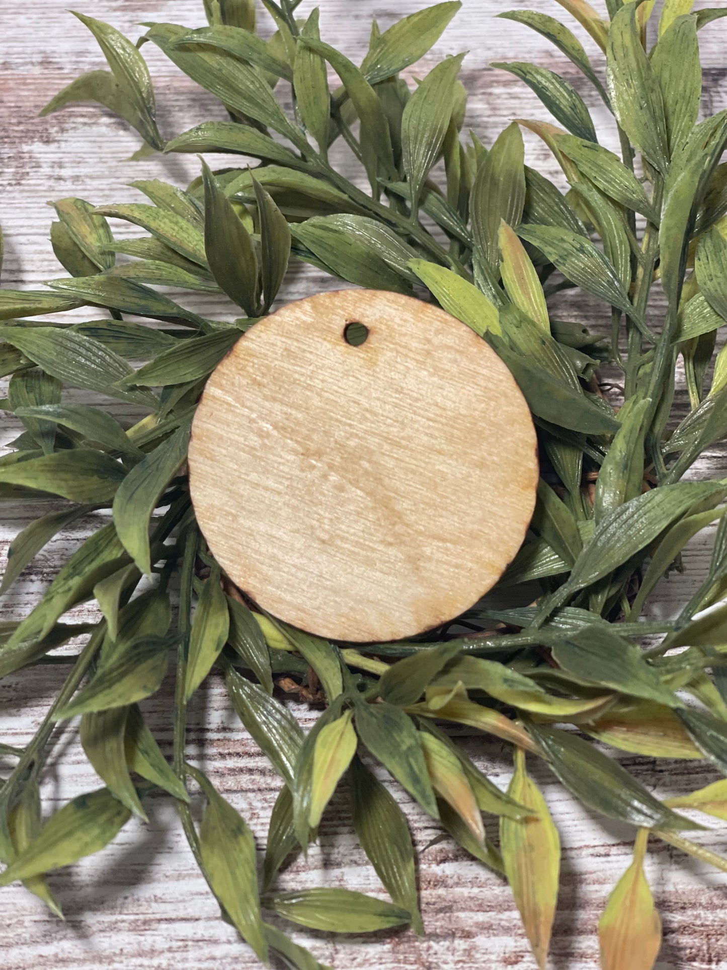 Wristlet Wooden Disc/Pendant