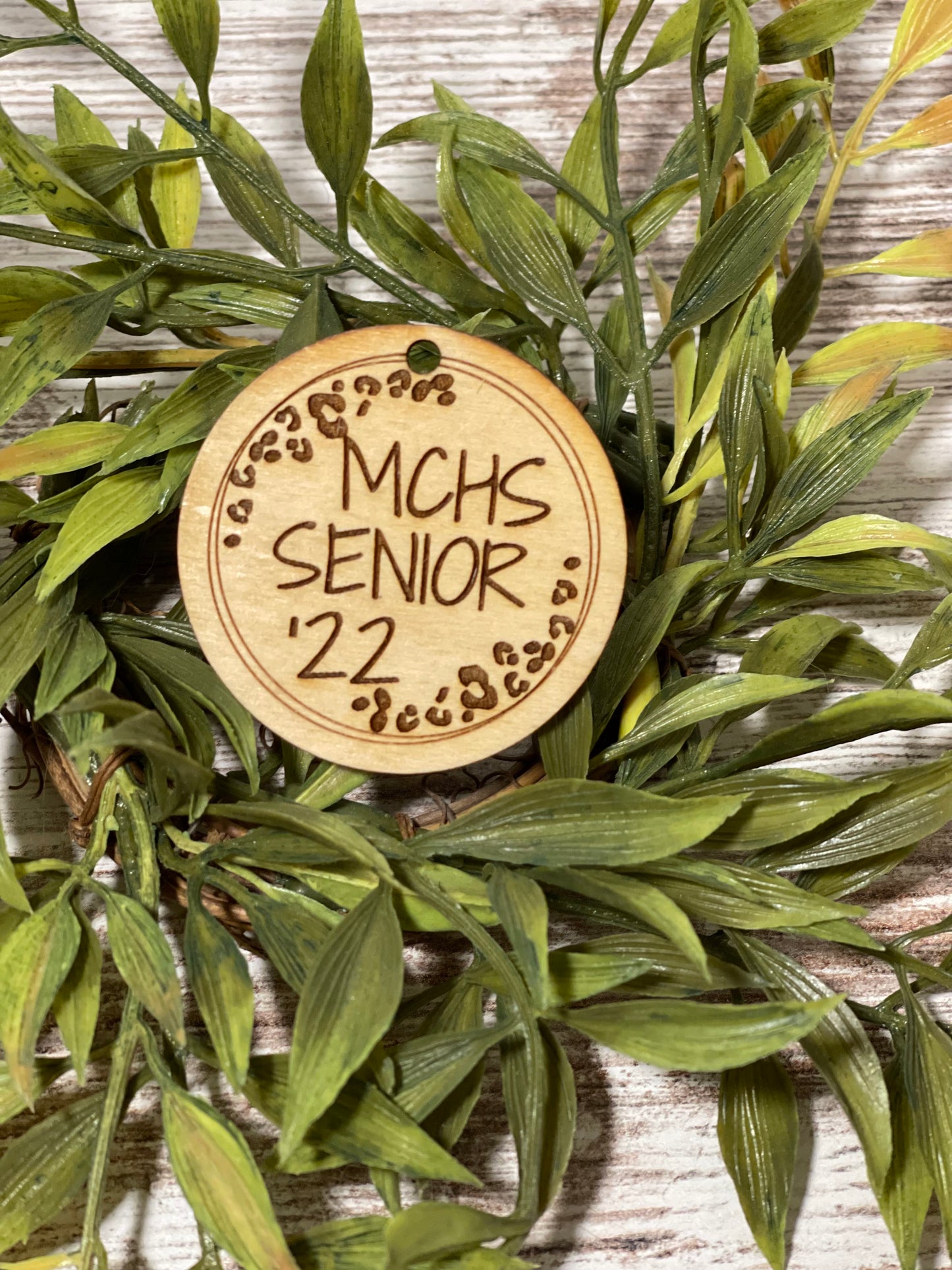 Wristlet Wooden Disc/Pendant