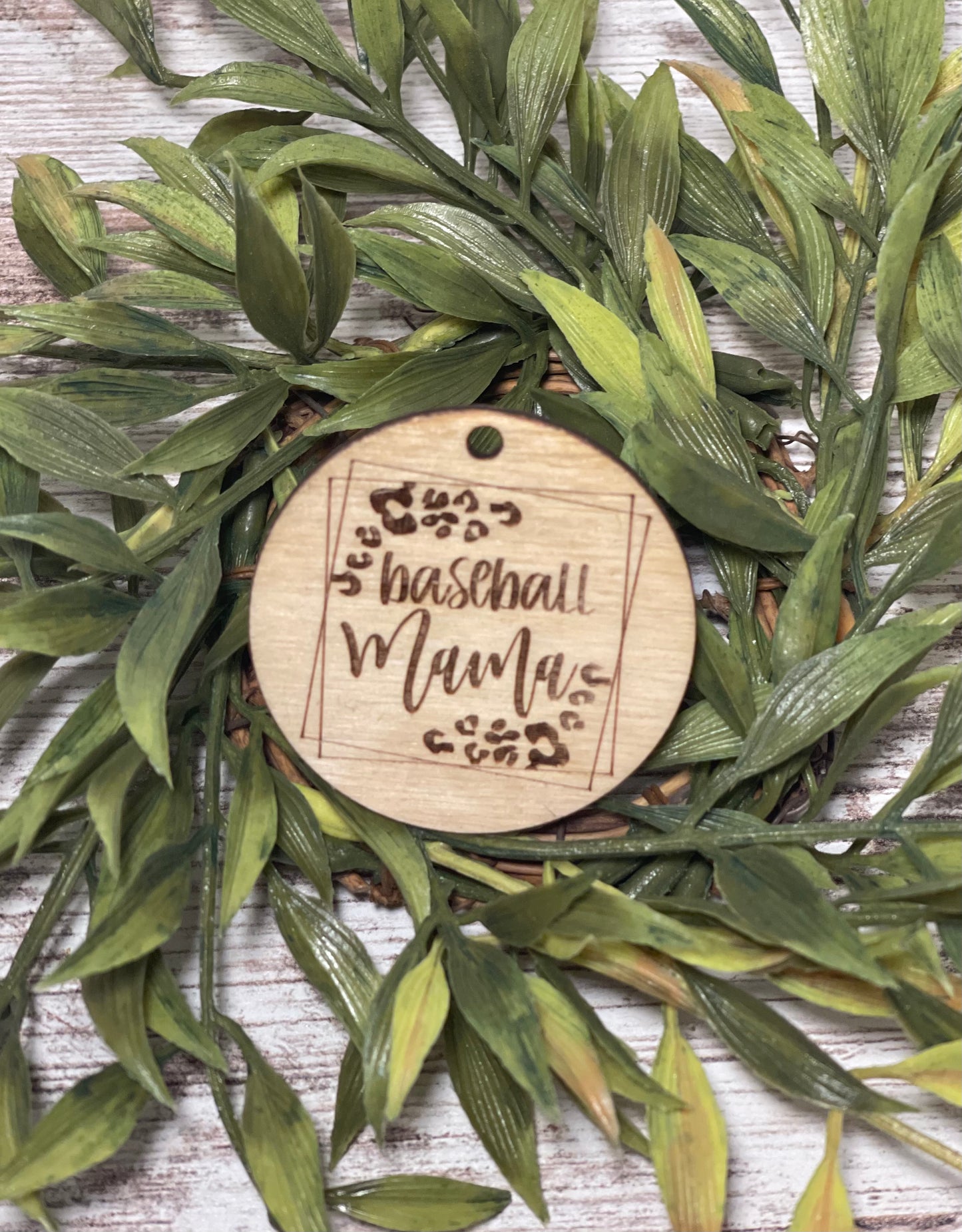 Wristlet Wooden Disc/Pendant