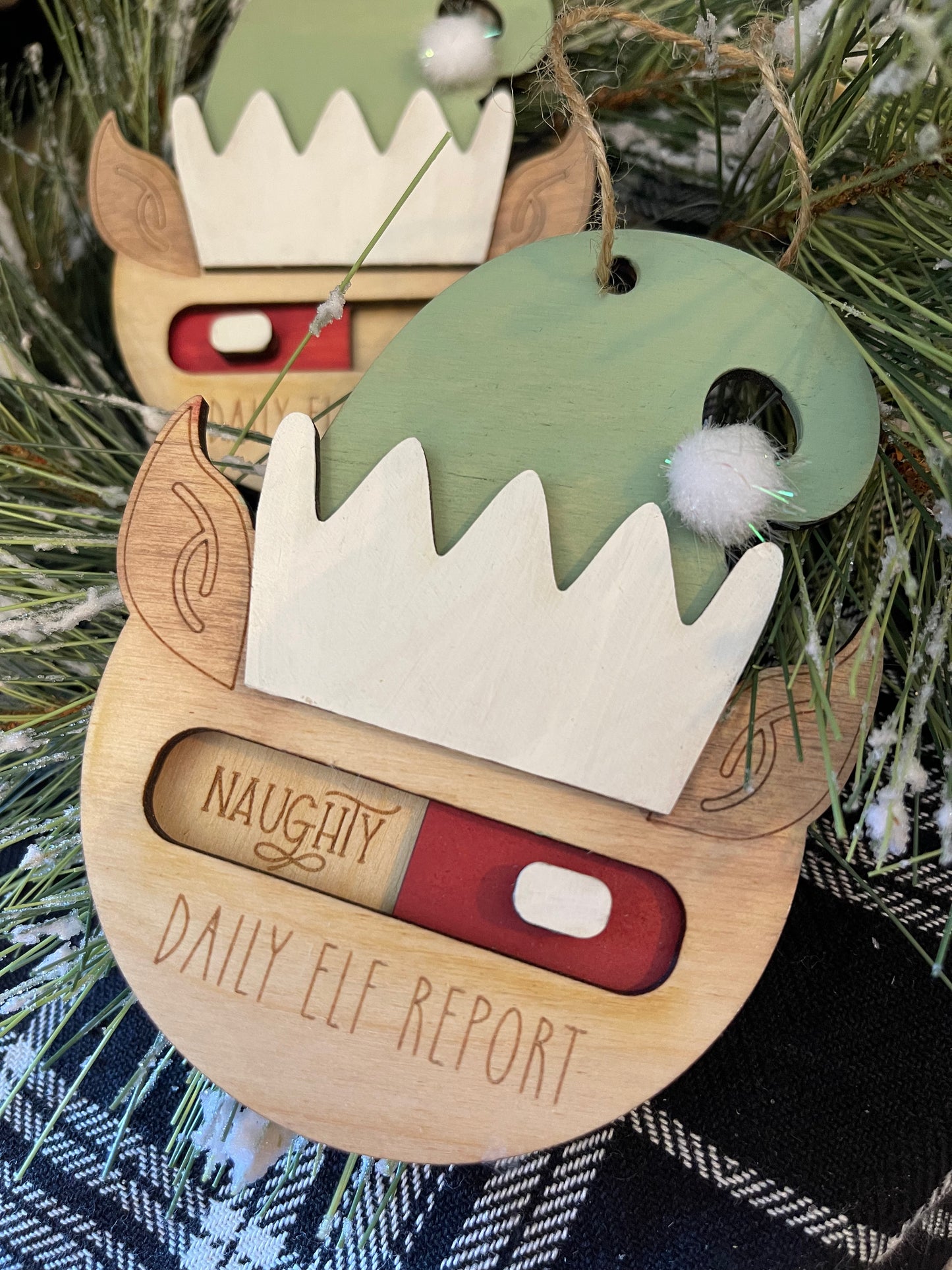 Elf Report Ornament