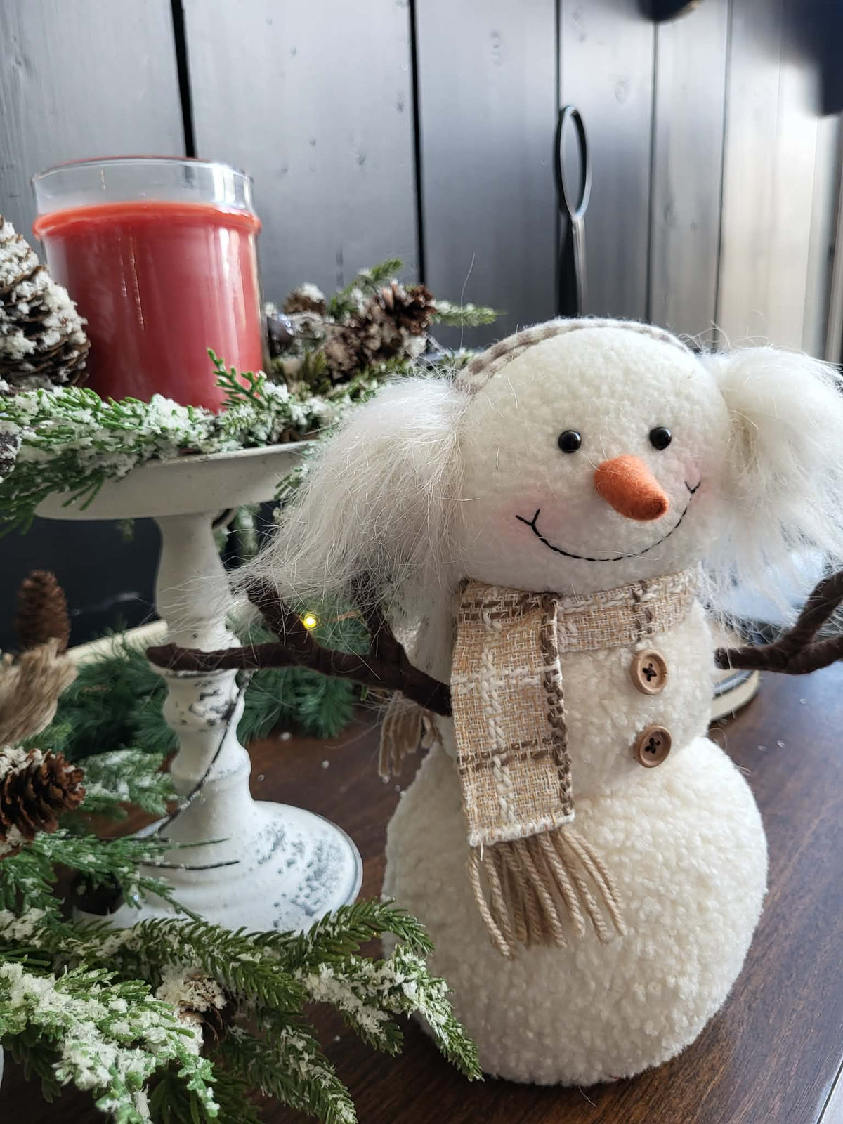 Fluffy Earmuff Snowman
