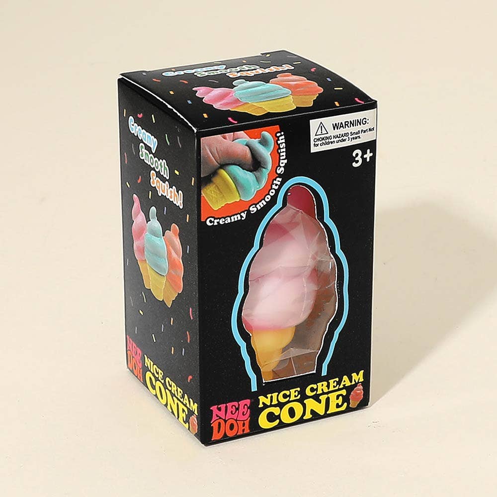 12PCS - Ice Cream Cone Squishy Stress Relief Ball Toy