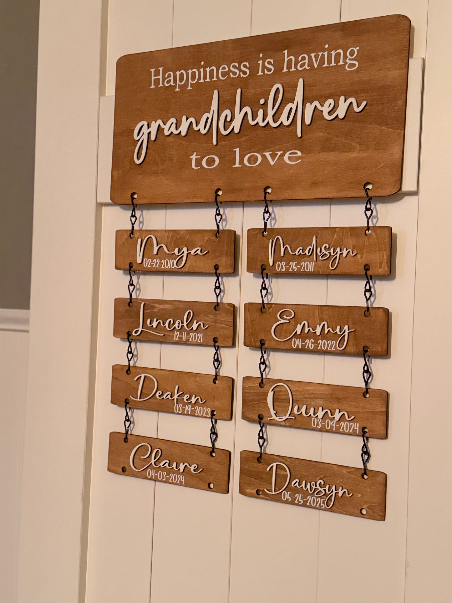 Grandchildren sign