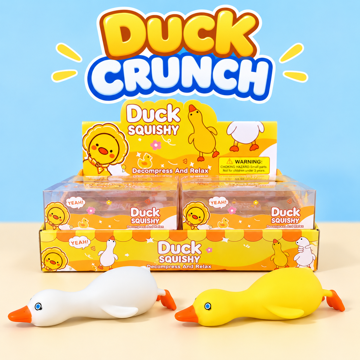 Duck Crunch ASMR Squishy (Crunchy Duck Squeeze Toy)