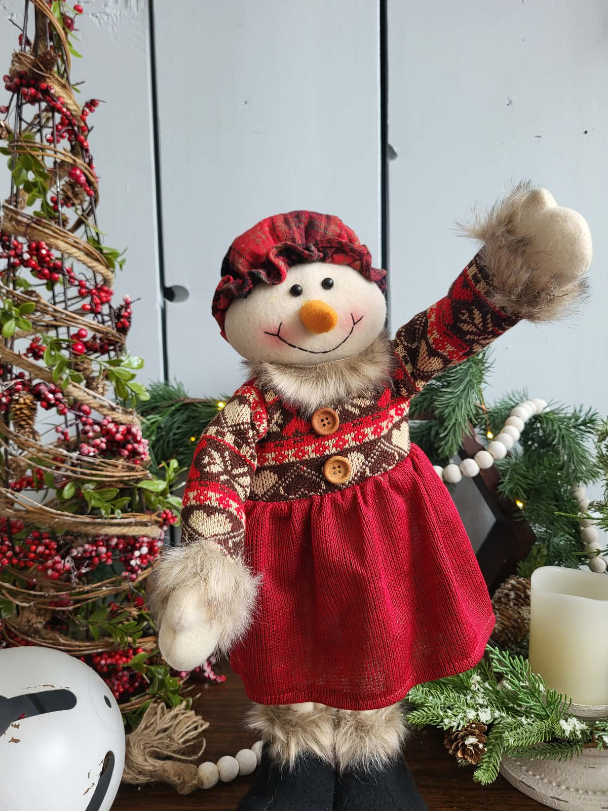 Snowgirl standing