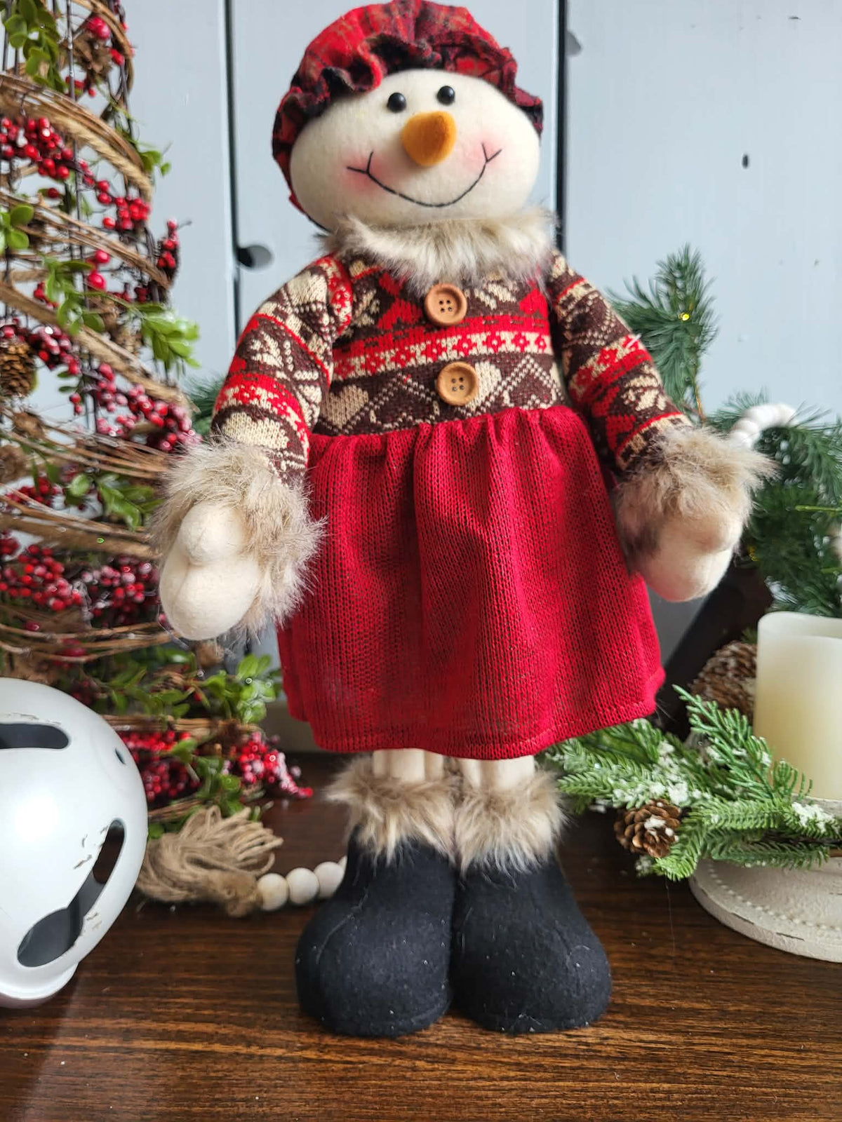 Snowgirl standing