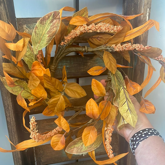 Fall leaf wreath