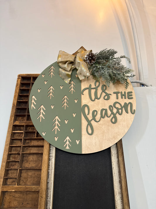 Tis the Season Door Hanger