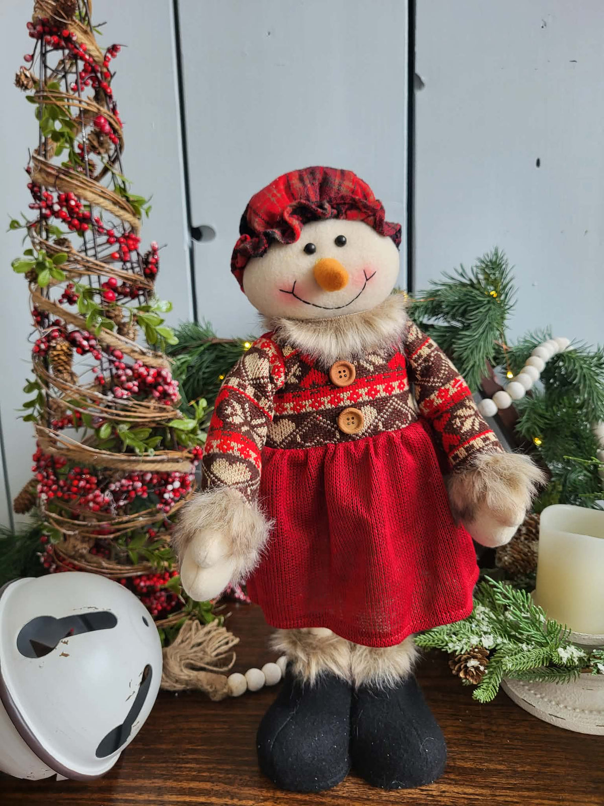 Snowgirl standing