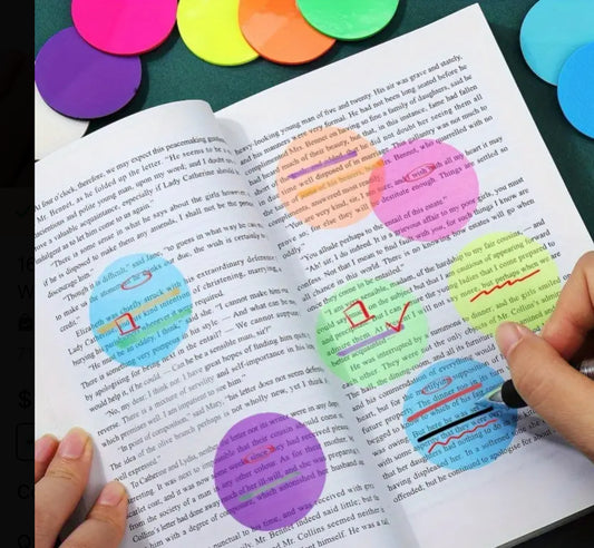 Transparent sticky notes