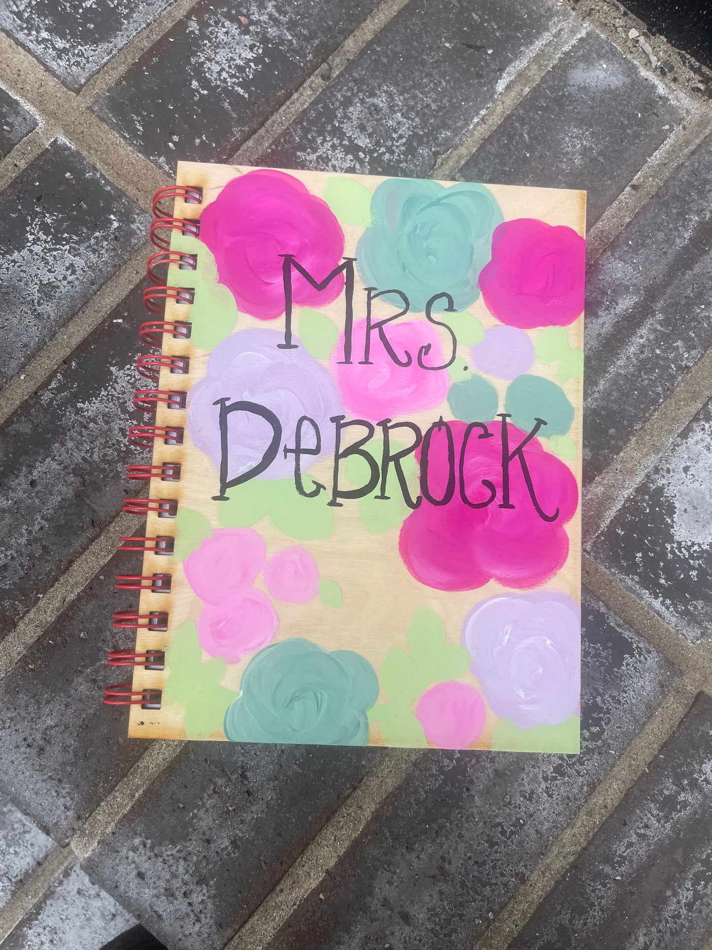 Hand Painted Personalized Notebook