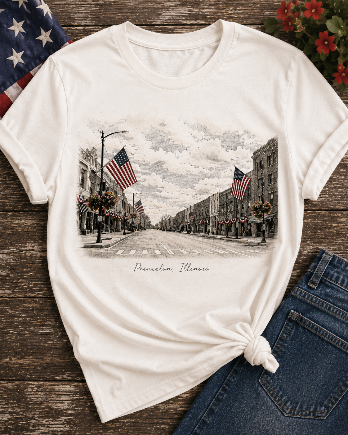 Patriotic Princeton Tee