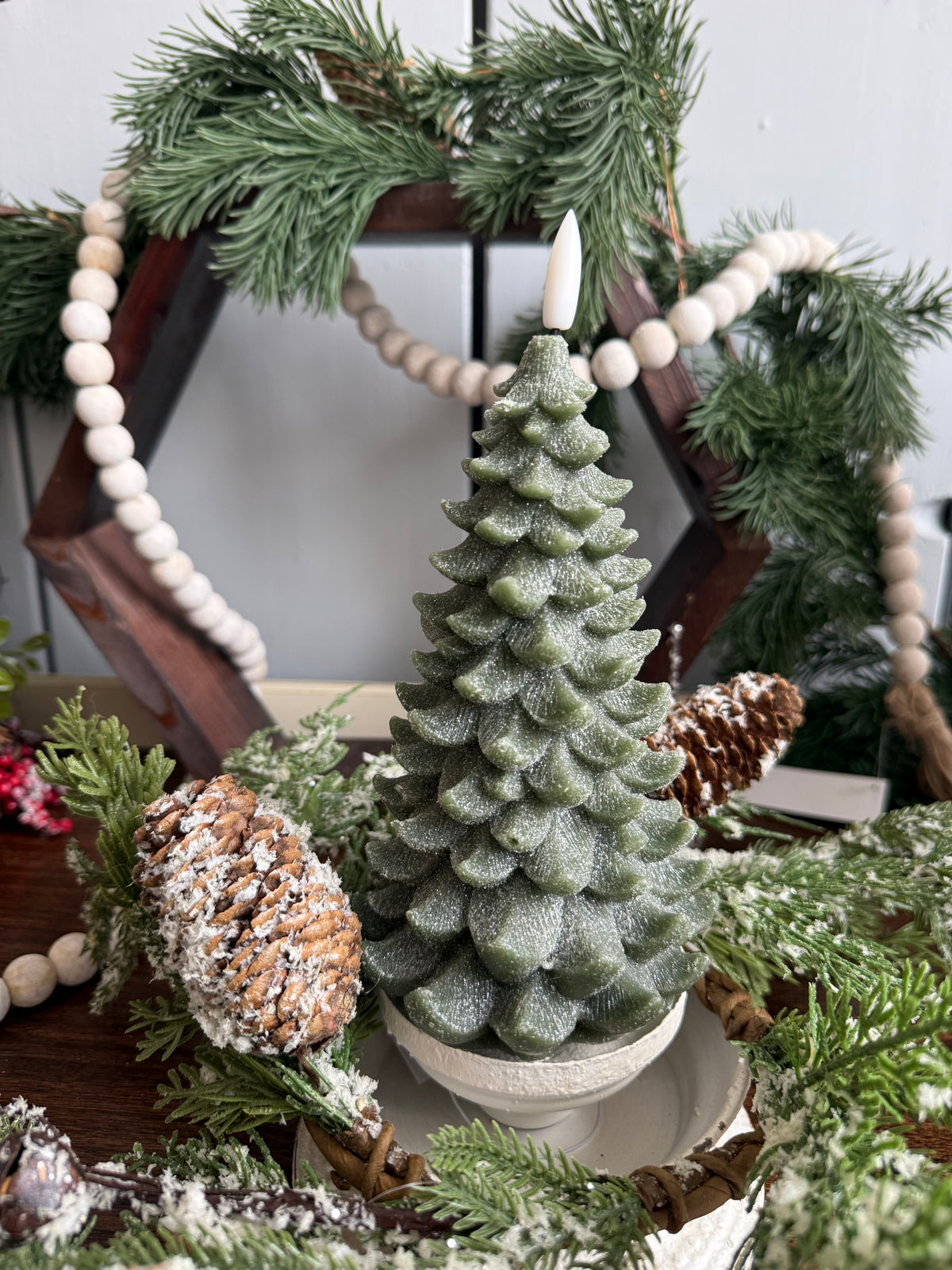 3D Flame Balsam Tree Candle