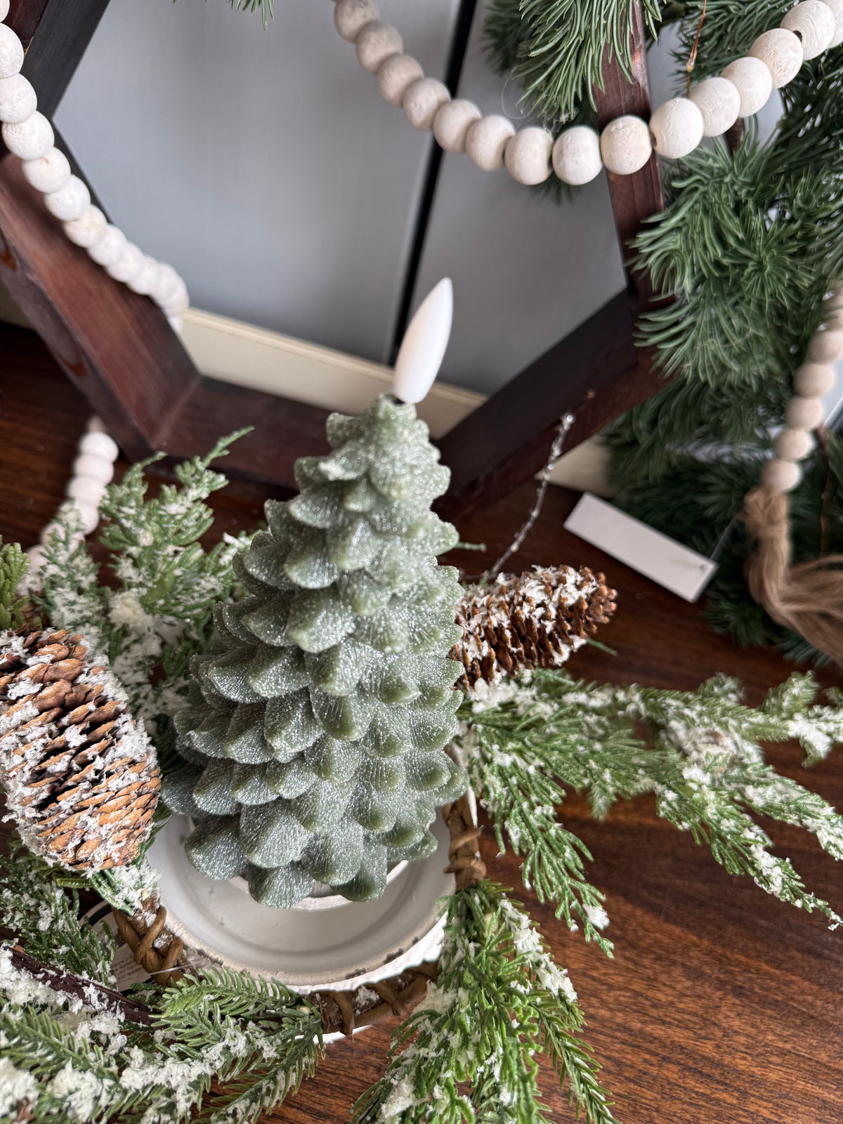 3D Flame Balsam Tree Candle