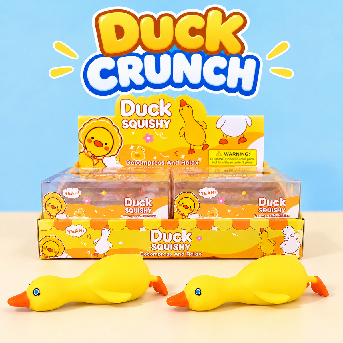 Duck Crunch ASMR Squishy (Crunchy Duck Squeeze Toy)