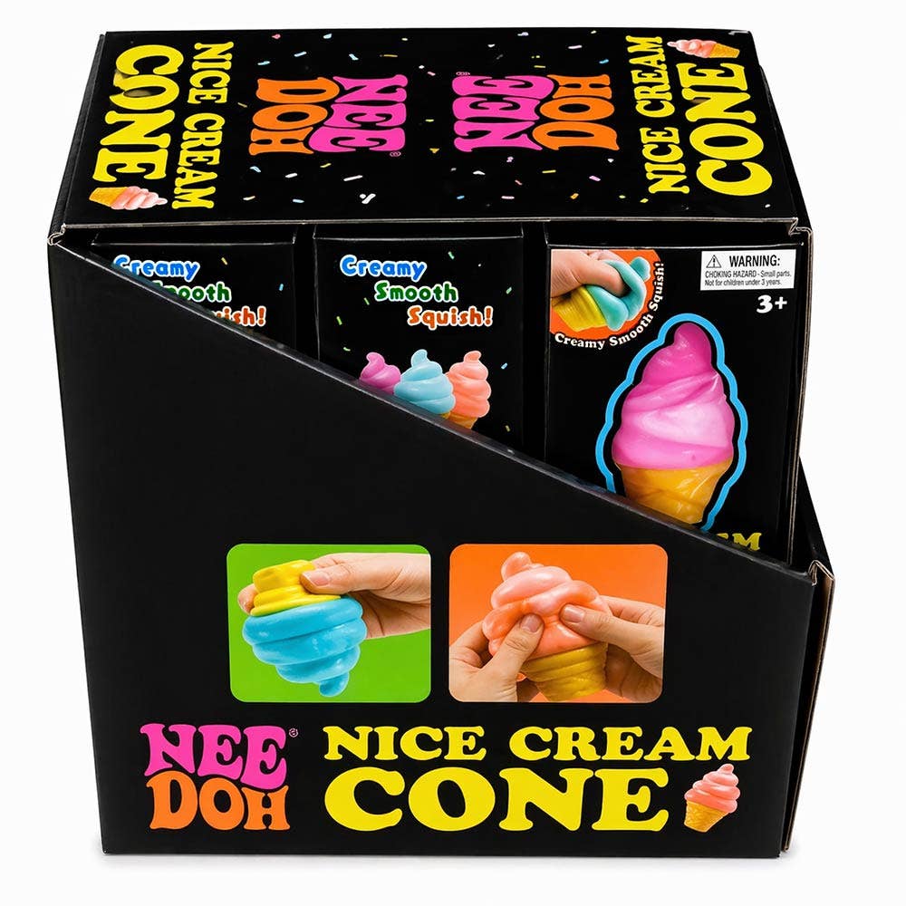 12PCS - Ice Cream Cone Squishy Stress Relief Ball Toy