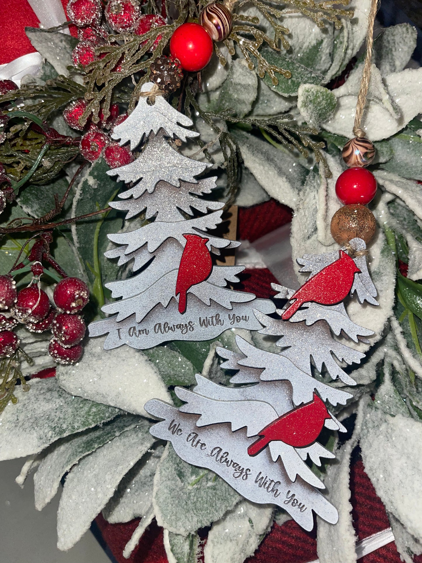 Tree Cardinal Ornament