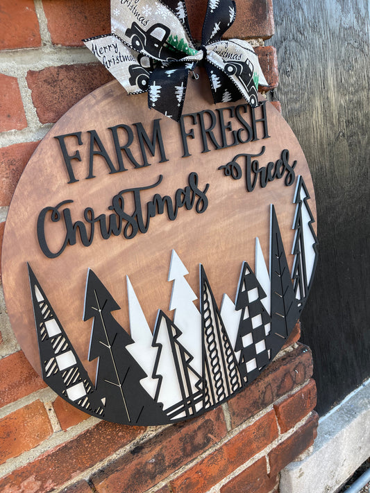 Far Fresh Christmas Tree Round