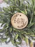 Wristlet Wooden Disc/Pendant