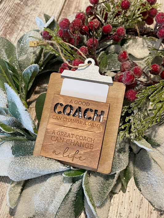 Gift Card Holder-Coach Ornament