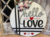 Hello Love Door Hanger- 22”