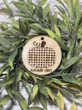 Wristlet Wooden Disc/Pendant